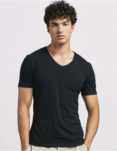 PRM-3082-Mens Slim Fit V-Neck-T